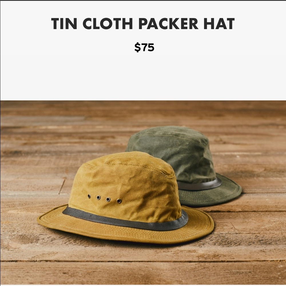 Filson waxed canvas hat